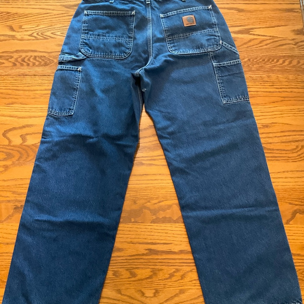 Carhartt Blue Relaxed Fit Jeans Sturdy Denim